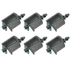 GCi Stronger by Design G-7 Clamps with Drill Thru Mounting Holes for LEER Truck Caps. Also use for Mounting Select Toolboxes, Set of 6, Made in USA with 6000 Series Structural Aluminum