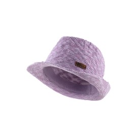 Sterntaler Straw Hat Mottled - Classic Summer Hat with Grosgrain Ribbon - Unisex Sun Cap - Baby and Children's Headpiece, lilac, 55