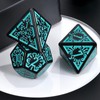 FLASHOWL Clock Dice DND Dice Stars and Moon Dice W20
