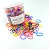 Rubber Hair Ties Large Quantity 500 Pieces Rainbow Colors / 고무 머리끈 머리고무줄 대용량 헤어끈 500개 레인보우색상