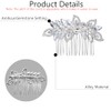 3 Piezas peinetas para cabello mujer de cristal para tocado