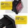 HOMEJOY 4pcs ON-OFF/ON-OFF Rocker Switch Illuminated On/Off Rocker Switch with