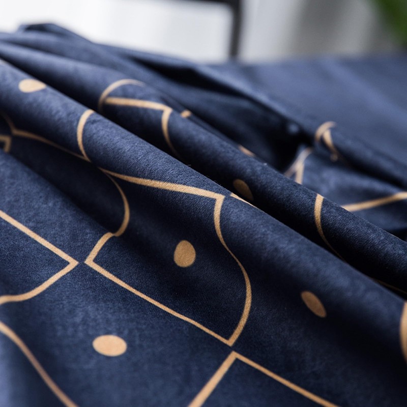 Bishilin Navy Blue Polyester Tablecloth, Rectangular Tablecloth Set Outdoor Dining