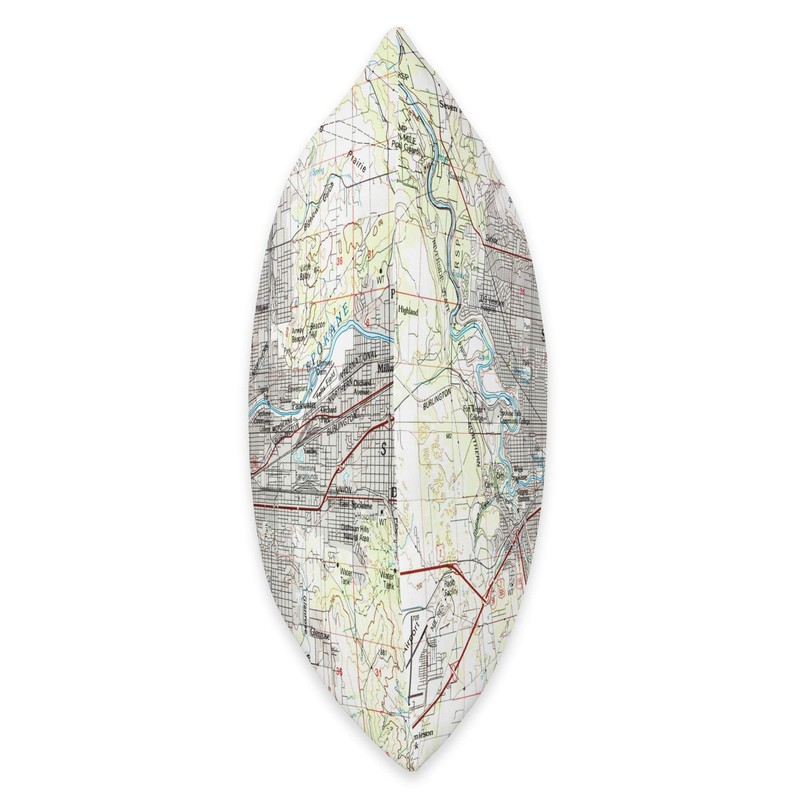 Vintage Spokane WA Map (1987) Throw Pillow