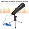 Professional Capacitance USB Microphone Recording Mini Portable MIC Set Plug