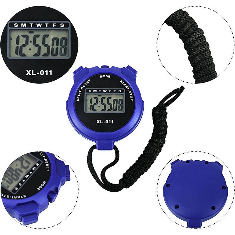 Sports Stopwatch Multi-Function Sport Digital Stopwatch Timer, Large Display, Single