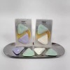 휴대용 안전한 삼각 눈썹칼 눈썹정리 눈썹정리칼 [민트+베이지] Portable Safe Triangular