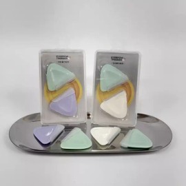 휴대용 안전한 삼각 눈썹칼 눈썹정리 눈썹정리칼 [민트+베이지] Portable Safe Triangular Eyebrow Razor Eyebrow Trimming Razor [Mint + Beige]