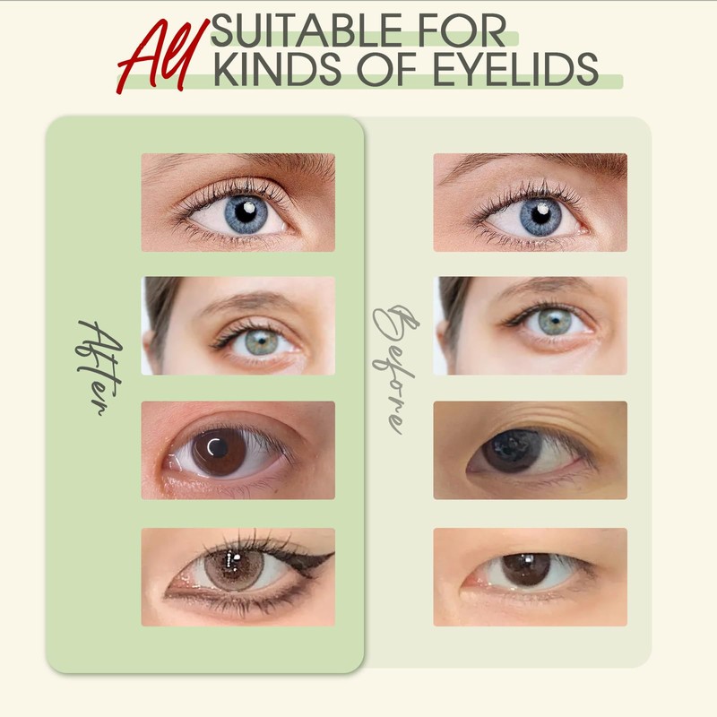 FADVAN 500PCS Double Sided Eyelid Tape, Waterproof Invisible Eyelid Lifter