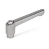 Ganter Normelemente Adjustable clamping lever with threaded bushing - GN
