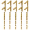 20Pcs 4 mm Hidden Brass Miniature Barrel Hinges, 4 x