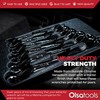 Olsa Tools 6pc Box End Wrench Set, 45-Degree Offset, Chrome