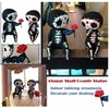 HOWADE Sugar Skull Figurines, Lovely Resin Crafts Sugar Skull Couple