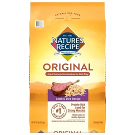 Nature’s Recipe Adult Dry Dog Food, Lamb & Rice Recipe, 24 Pound Bag