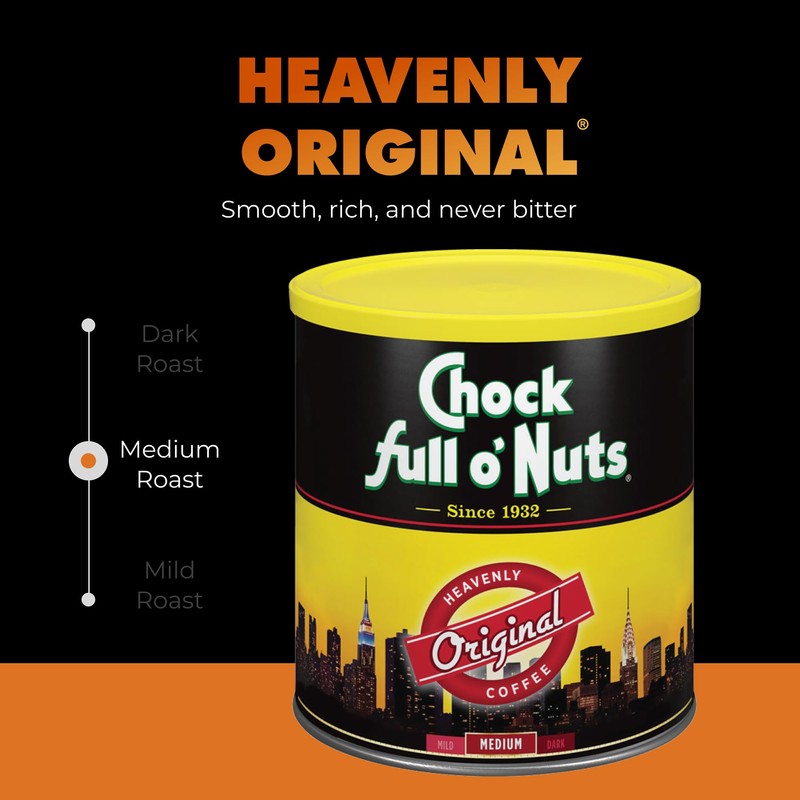 Chock Full o' Nuts Heavenly Original Ground Coffee – Premium