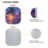 Dreaweet Sunset Palm Tree Windshield Sun Shade Foldable Sun Shade