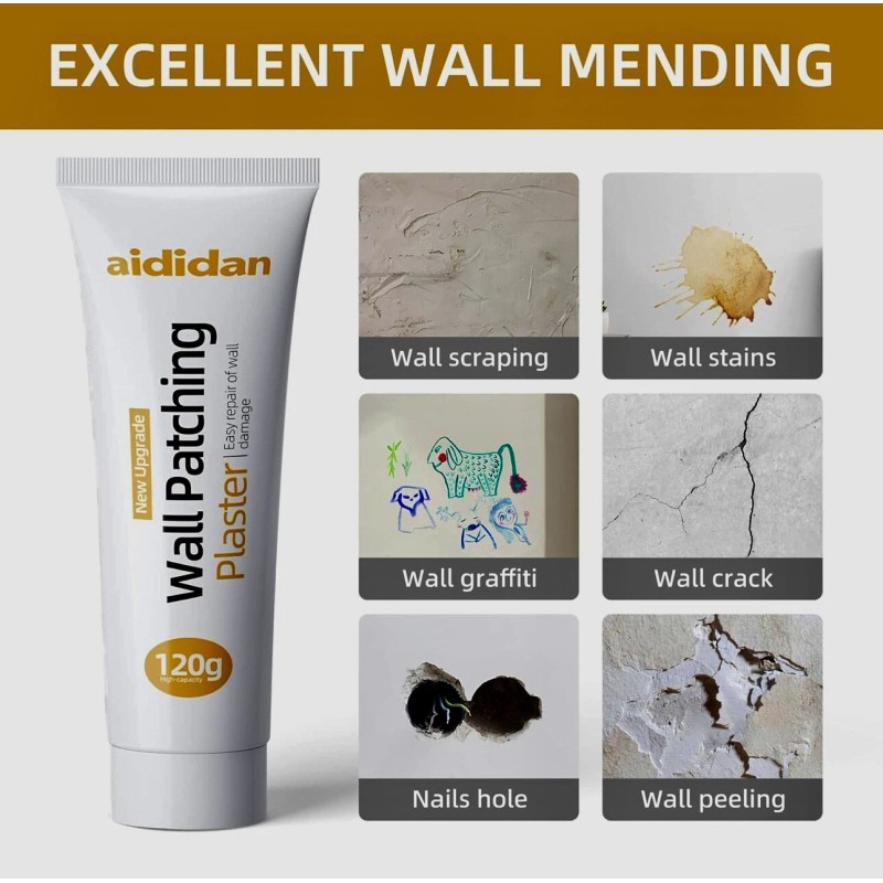aididan Drywall Repair Kit Hole Repair Patch Kit Wall Spackle