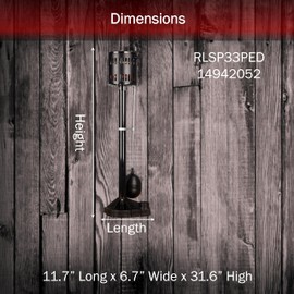 Red Lion RLSP33PED 115 Volt, 1/3 HP, 3300 GPH Thermoplastic Pedestal Pump with 8-Ft. Cord, Black, 14942052