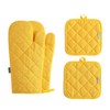 Oven Mitts and Pot Holders 4 pcs Set,High Heat Resistant