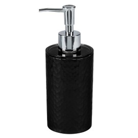 Bath Bliss Hammered Texture 4 Piece Bath Accessory Set in Black