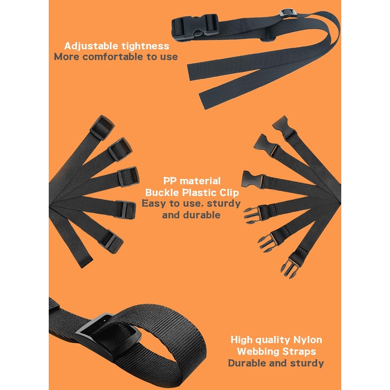 Backpack Chest Strap 2pcs Heavy Duty Adjustable Backpack Sternum Strap