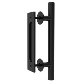 CCJH 30cm Modern Black Sliding Door Handle