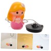 TEHAUX Mermaid Rubber Bathtub Stopper Plug Durable Drain Stopper for