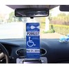 LotFancy Handicap Placard Holder for Auto, Pack of 3, Disabled