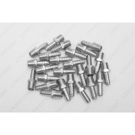 LTWFITTING Bar Production Stainless Steel 316 Barb Fitting Coupler/Connector 5/16" Hose ID x 1/4" Male NPT Air Fuel Water (Pack of 25)