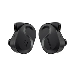 Letshuoer S08 Fourth Generation Planar in Ear Monitor, Dual-Coil 13mm Planar in Ear Headphones, HiFi in Ear Earbuds with Detachable Silver-Plated Copper (Black)