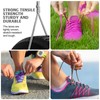 DELELE 2 Pair Oval Shoes laces Half Round 1/4"Athletic Shoelaces