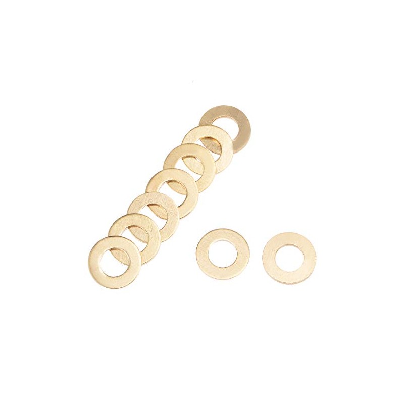 sourcing map 20Pcs 6.3mm x 12mm x 1.5mm Copper Flat