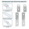 Dishwasher Side Mount Bracket Kit DWBRACKIT1, Compatible with Electrolux &