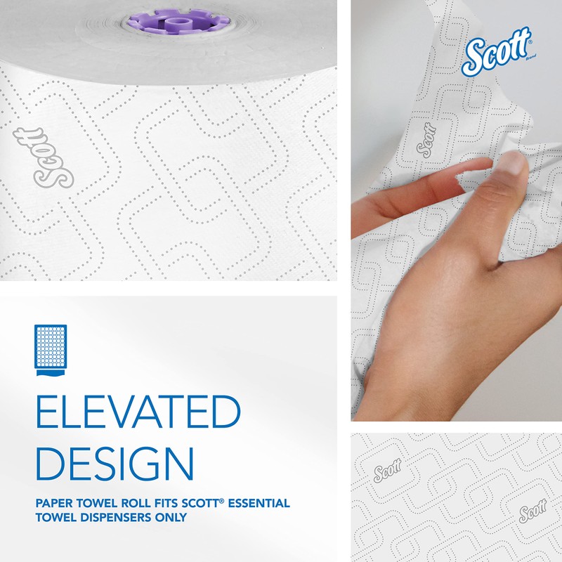 Scott Professional Essential High-Capacity Hard Roll Paper Towels, Bulk (02001),
