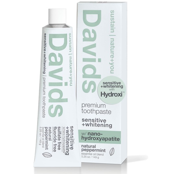 Davids Davids Fluoride Free Nano Hydroxyapatite Toothpaste for Remineralizing Enamel