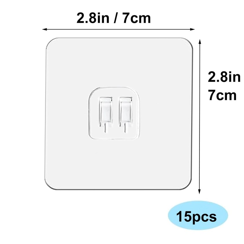 SUZLFTDZSW Shower Caddy Adhesive Replacement, Strong Adhesive Sticker Hooks for
