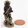 Solid Brass Figurine of sad Cat Puss in Boots Fairy