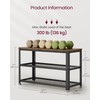 VASAGLE 3-Tier Shoe Rack, Shelf Storage Bench with Metal Mesh
