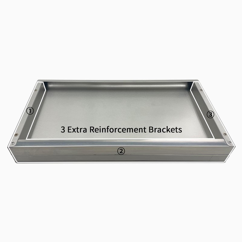 SWOTCATER SWOTCATER 2 Pack Stainless Steel Shelf 12"x48" 320LB, Commercial