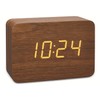 TFA Dostmann Clocco 60.2549 Designer Radio-Controlled Alarm Clock in Wood