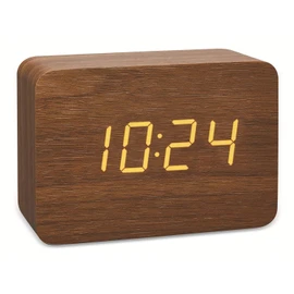 TFA Dostmann Clocco 60.2549 Designer Radio-Controlled Alarm Clock in Wood Look