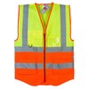 BeruStar High Visibility Vest 2-Colour Yellow / Orange with Zip