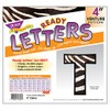 Trend Enterprises Venture Uppercase Ready Letters (93 Piece), 4", Zebra