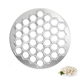 JINJUMEI Dumplings Ravioli Mould, 37 Holes Pelmeni Dumpling Mould Made of Metal, Ravioli Shaper, Dumpling Maker for DIY Cooking, Family Celebrations, Parties and Picnics