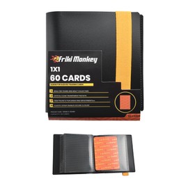 Card Album with Space for 60 Trading Cards - 1 Pocket per Page - PP Binder without PVC, Elastic Closure - Compact Card Album for TCG Cards Friki Monkey