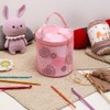Dasonwin Portable Yarn Storage Bag - Pink Crochet Bag Organizer