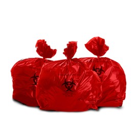 Oakridge Heavy Duty 40 Gallon Biohazard Waste Disposal Bags (Roll of 10) - Professional Grade