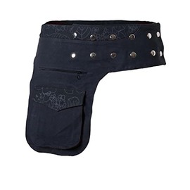 Vishes - Alternative Clothing - Women's Bum Bag Belt Bag Waist Bag Belt Bag Canvas, black / grey