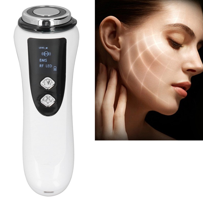 RF Face Beauty Machine Red Blue Lighting Skin Lifting Microcurrent