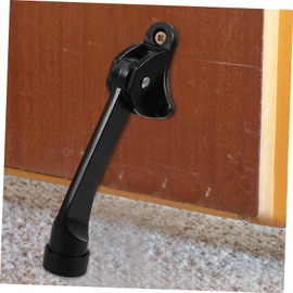 OSALADI Door Holders to Keep Door Open House Foot Door Stopper Self Door Draft Stopper Stops Door Wedge Floor Door Stop Door Stoppers for Floor Doorstop Soft Interior Kick Black Zinc Alloy